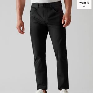 Rhone Commuter Pants 5 pocket color black size 34x32